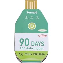 USB Temperature Data Logger Recorder IP67 Water Resistant with 18000 Data Capacity PDF Report for Cold Chain Transportation Storage 90 Days