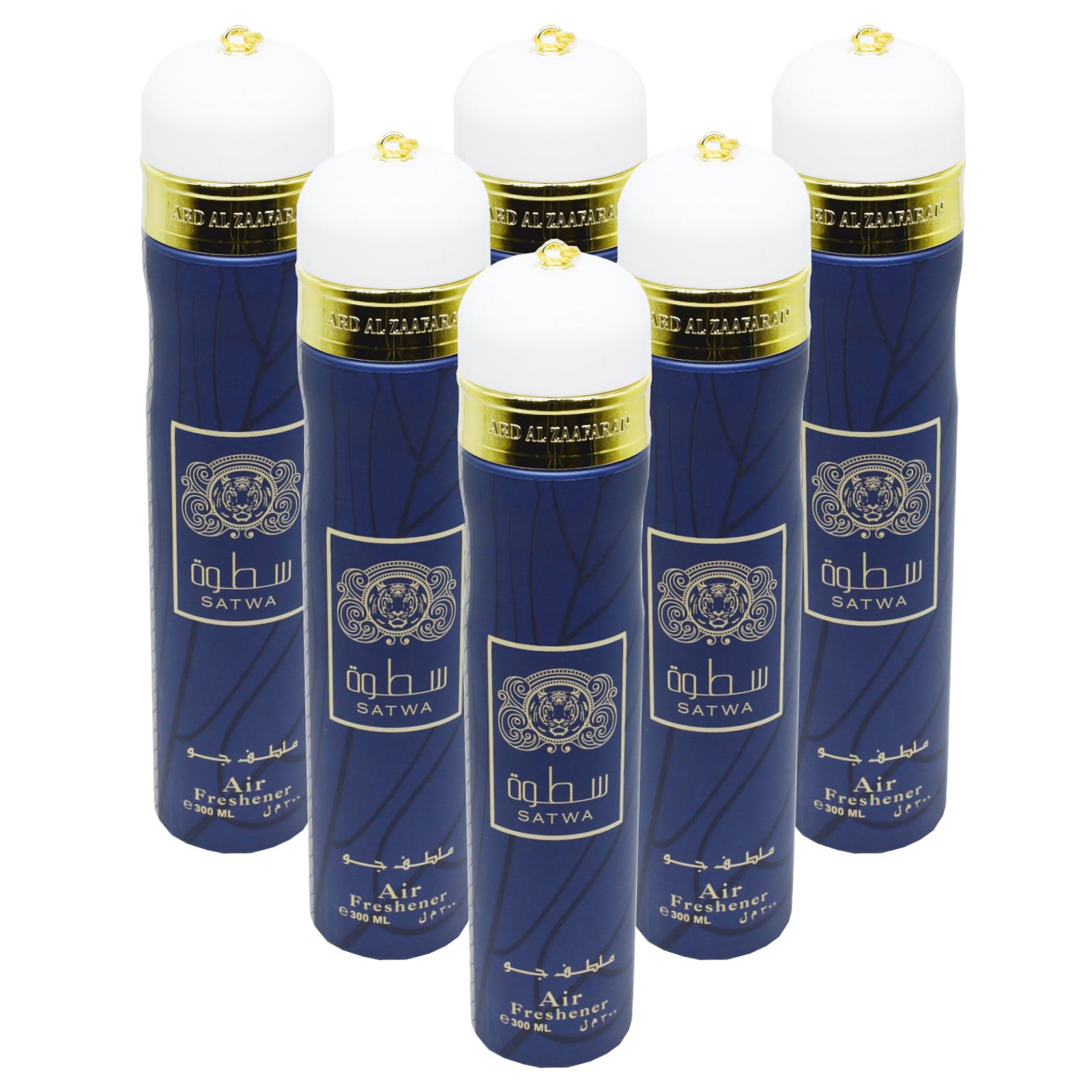 6x Ard Al Zaafaran - Arab Air Freshener - 300ml - Satwa