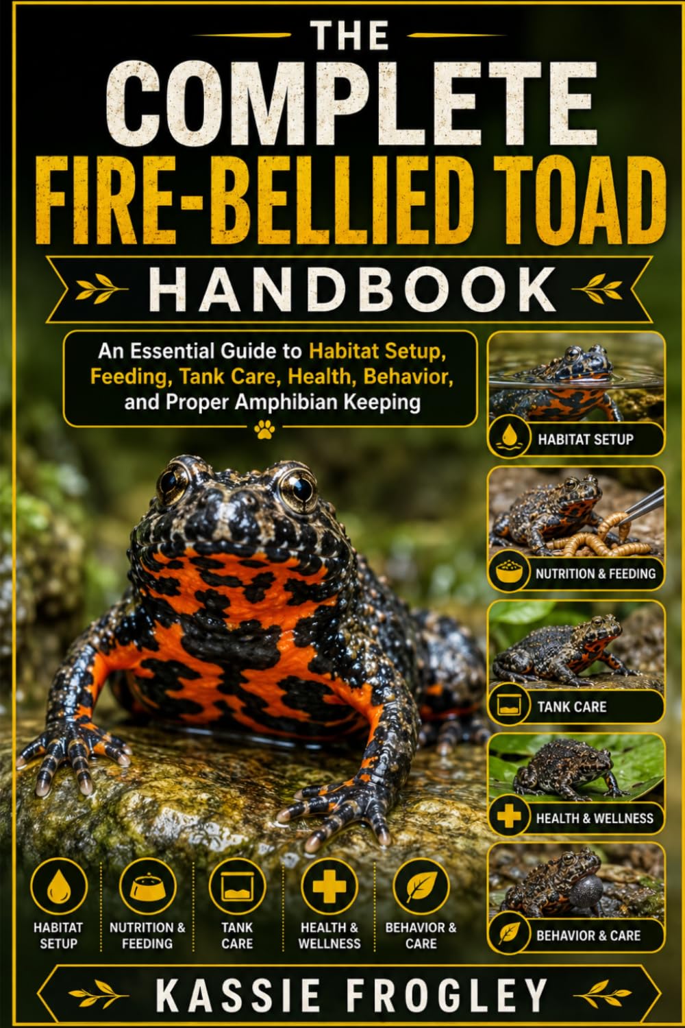THE COMPLETE FIRE-BELLIED TOAD HANDBOOK: An Essential Guide to Habitat Setup, Feeding, Tank Care, Health, Behavior, and Proper Amphibian Keeping