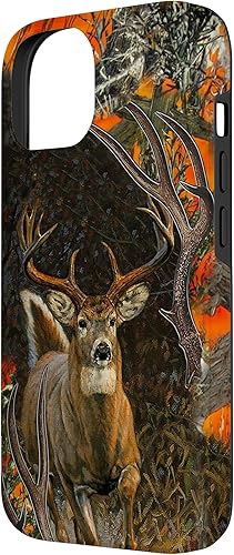 Miniatura 5 de Funda para iPhone 12 Pro Max Caza de Ciervos Camo Naranja, Deer Skull Hunters