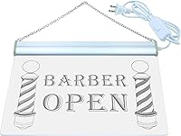 Vista 2 de ADVPRO i044-b Postes de peluquero muestran nuevas señales de luz para corte de cabello