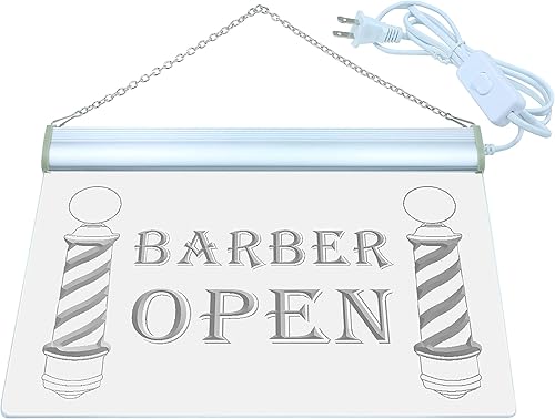 ADVPRO i044-b Postes de peluquero muestran nuevas señales de luz para corte de cabello