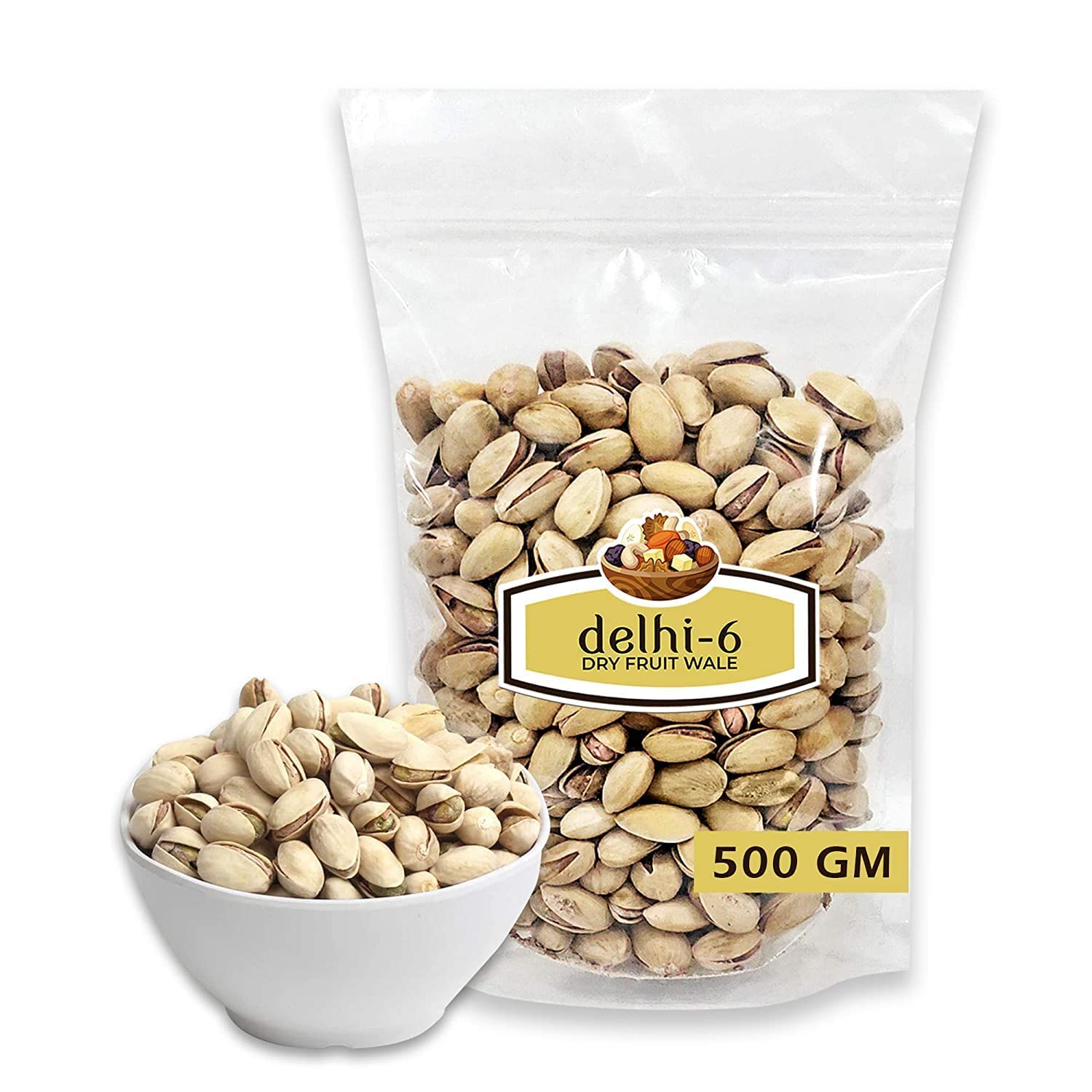 BETT DFW Premium Natural Roasted Salted Pistachio Pista Seed Nuts Dry Fruits Pouch, 500 GramsDFW Premium Natural Roasted Salted Pistachio Pista Seed Nuts Dry Fruits Pouch, 500 Grams