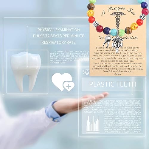Miniatura 6 de WSNANG Regalo de dentista RDH Registrado Higienista Dental Pulsera de Oración Higienista Dental Regalo de Oración Dentista Regalos de Graduación