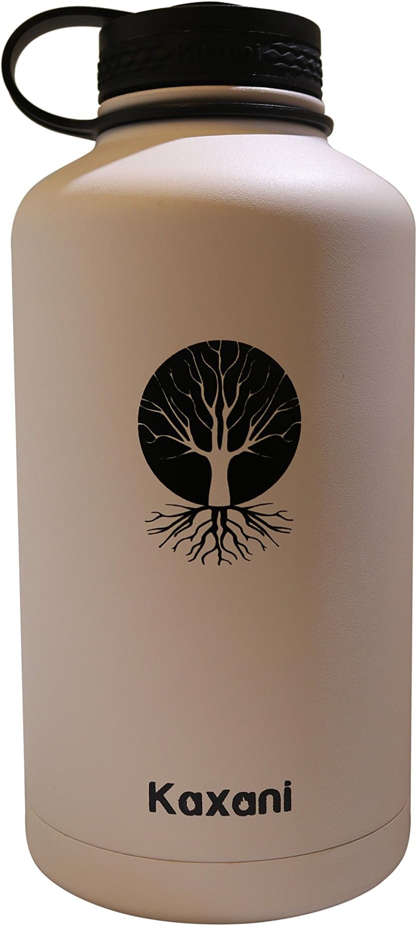 Kaxani - Double Wall Vacuum Insulated Thermal Flask Stainless Steel BPA Free Wide Mouth (64oz, White)