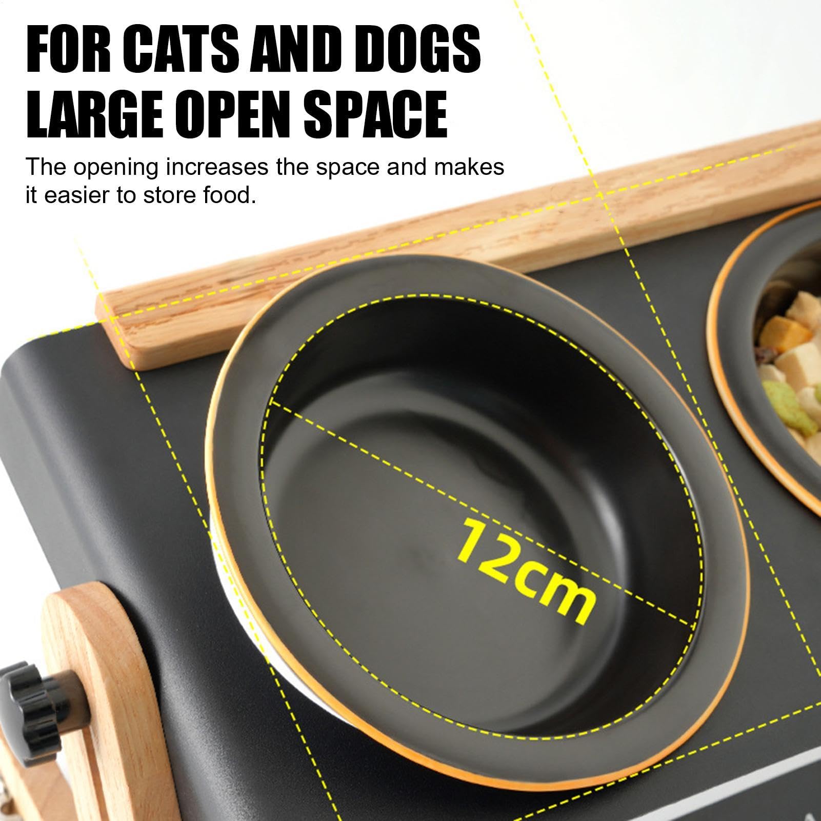 Gamelles surélevées pour animaux de compagnie – Gamelle pour assiettes surélevées pour chiens pour camping, bols surélevés pour animaux de compagnie Station de nourriture adaptée | Gamelle pour chiens