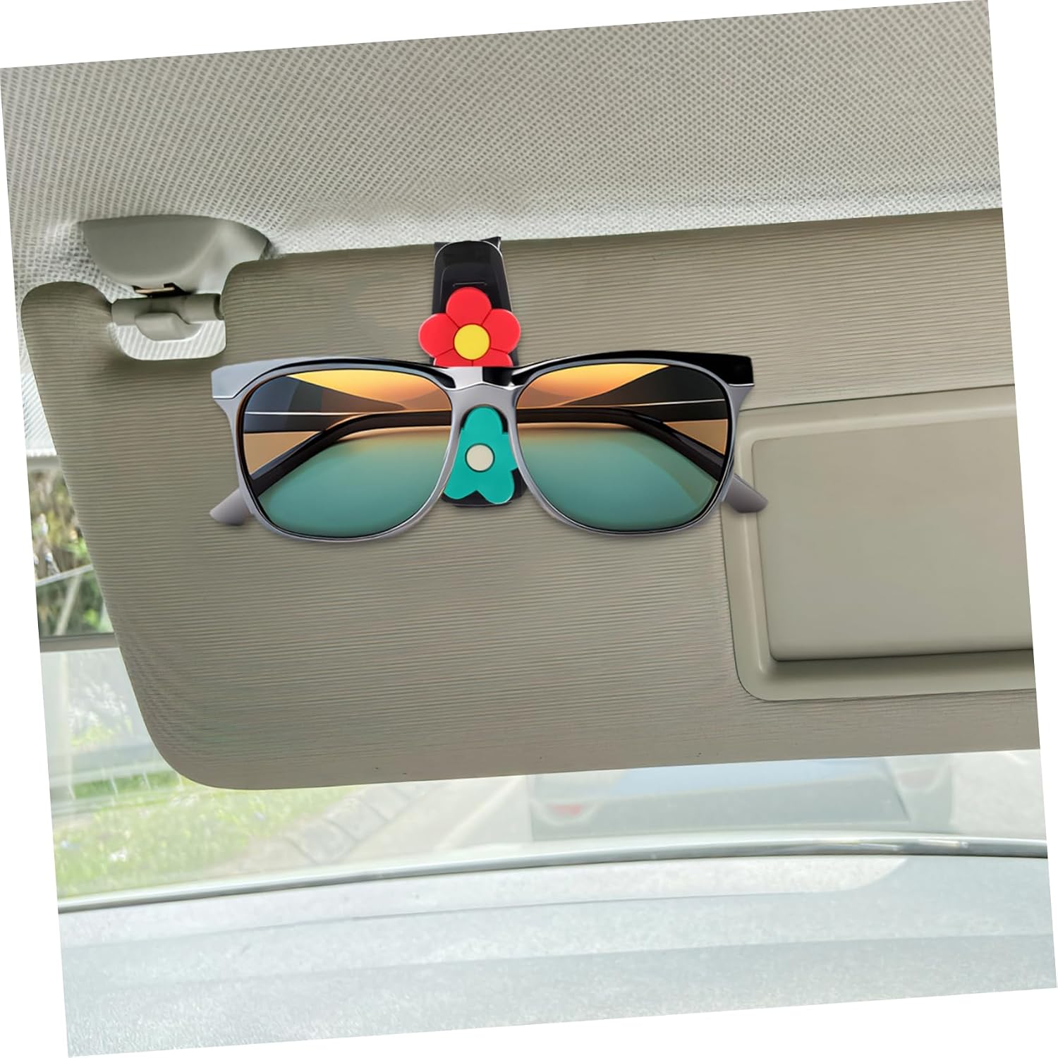 Visor Glasses Holder Clip Plastic Multifunctional Organizer for Sunglasses image 5