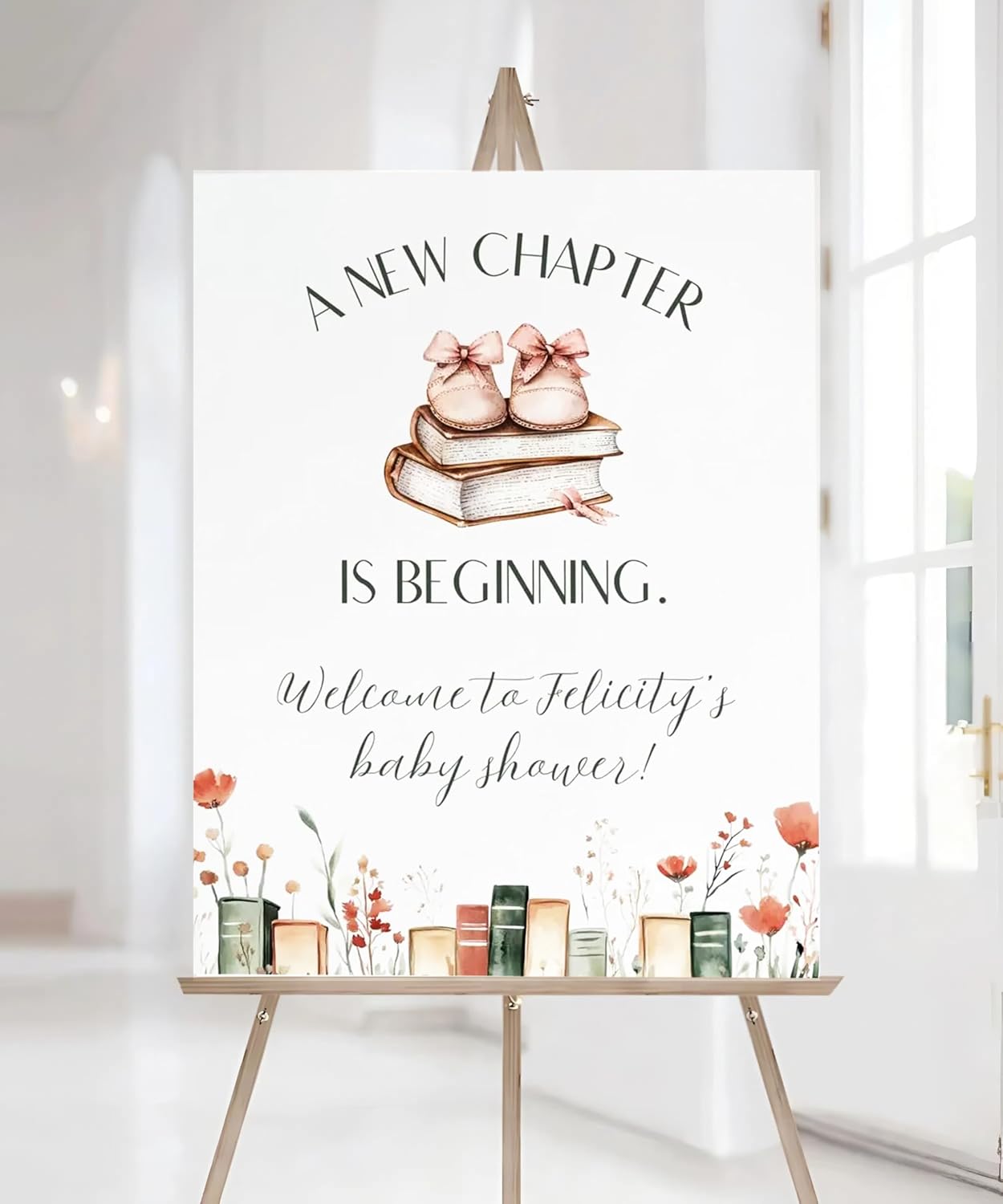 First Chapter Welcome Sign Amazon.com : A New Chapter Begins Baby Shower Welcome Sign, Next ...