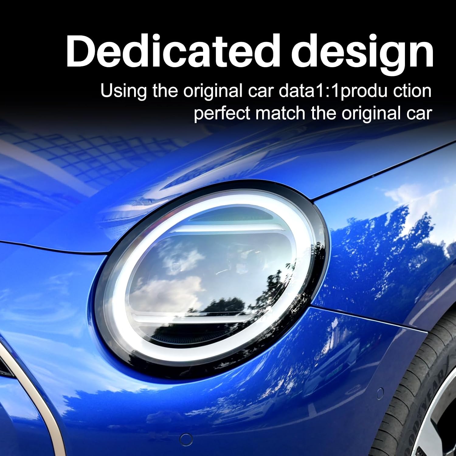 KUNGKIC for Mini Cooper 2024 2025 S F65 F66 F67 Headlight Protection Film TPU Scratch Guard Non-Yellowing Self-Healing Exterior Accessories (Transparent)