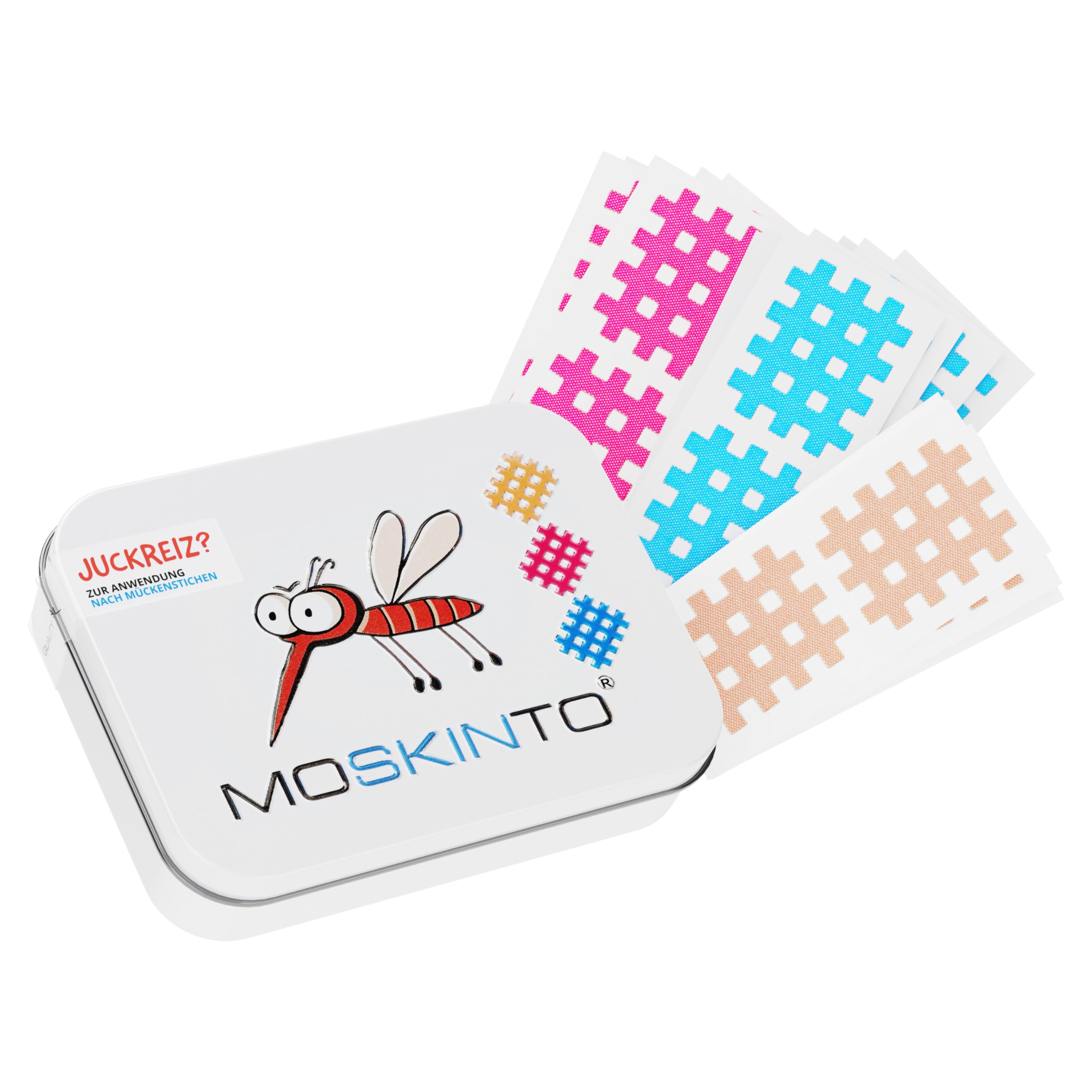 Moskinto The Original Mosquito Itch Relief Patches for Kids & Adults, Bug Bite Patches Soothe Swelling & Itching, Anti Itch Bug Bite Relief, Suction Tool Alternative, Family Pack, 42 Count