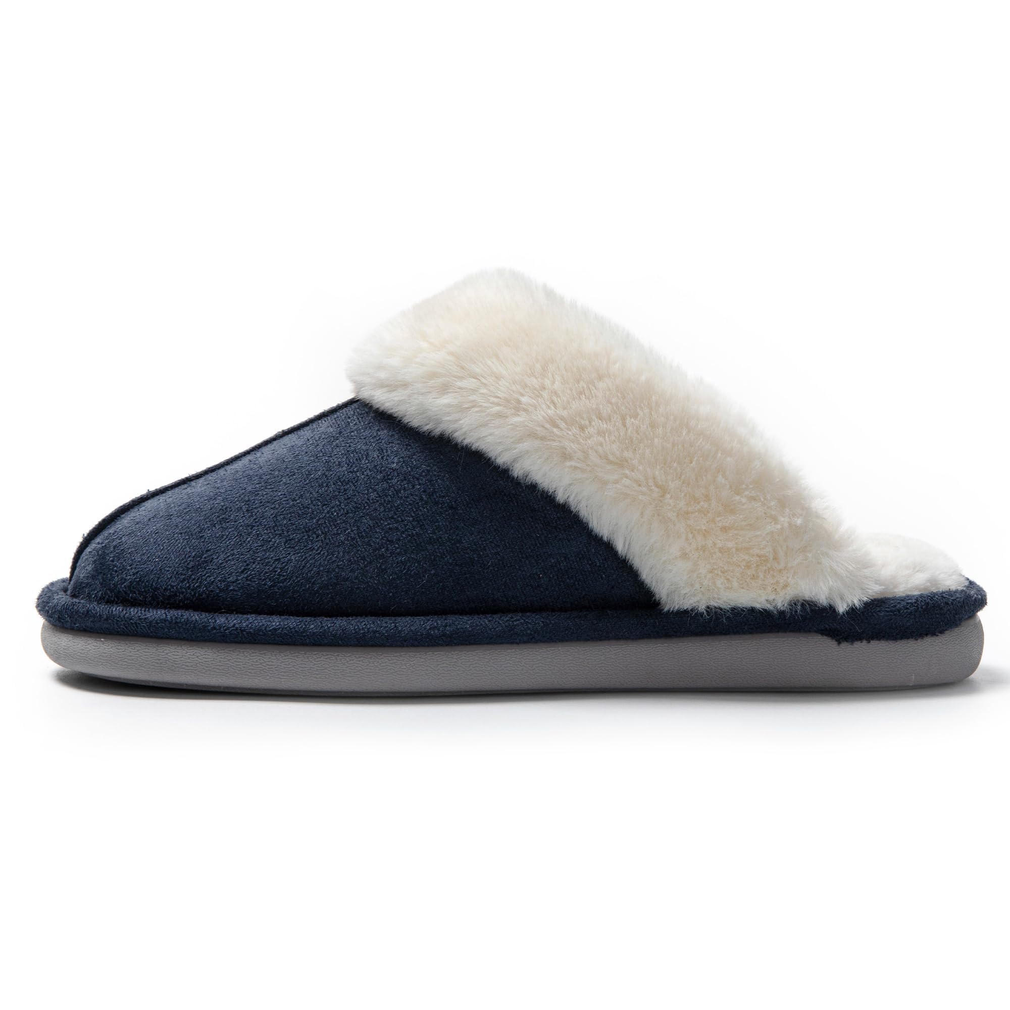 JOMIX Pantofole Donna Invernali Pelose Calde Effetto Camoscio con Fodera in Pelliccia Sintetica Ciabatte Casa Inverno Soletta Morbida Suola TPR Antiscivolo e Silenziosa