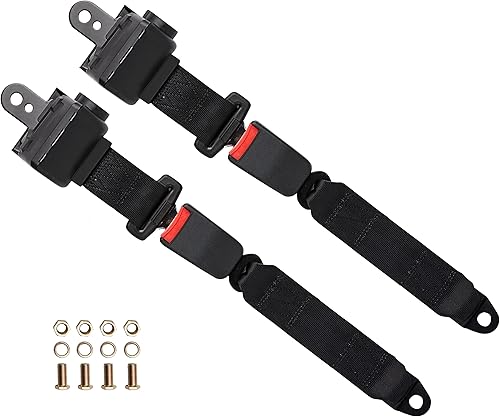 Miniatura 2 de Kit de cinturones de seguridad retráctiles para carrito de golf, cinturones de seguridad retráctiles universales para Club Car EZGO TXT y RXV Yamaha