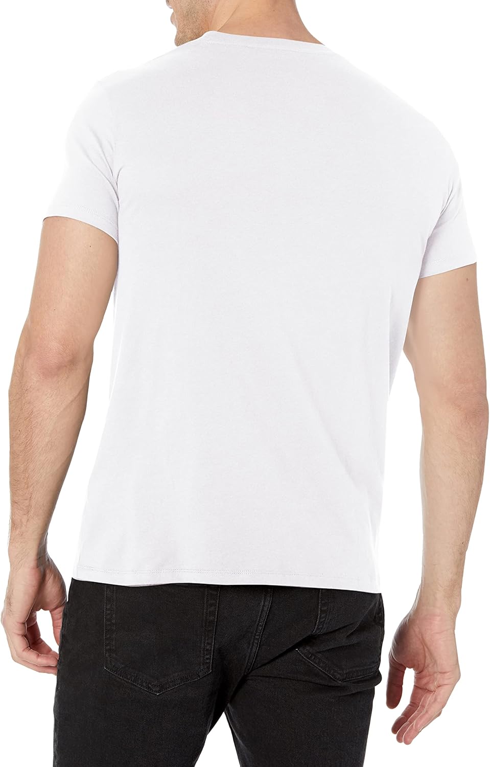 Armani Exchange A|X Square Design Logo V-Neck Slim Fit T-Shirt