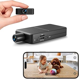 Mini Camera Surveillance Indoor Surveillance Camera 10 Hours Battery Life Free Cloud Storage, HD Mini Camera Live Transmis…