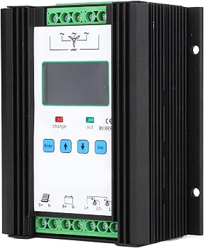 Wind Solar Hybrid Controller 12V/ Aluminum Alloy with LCD Display - High Efficiency Boost Charge Control and Multi-Protection for Renewable Systems