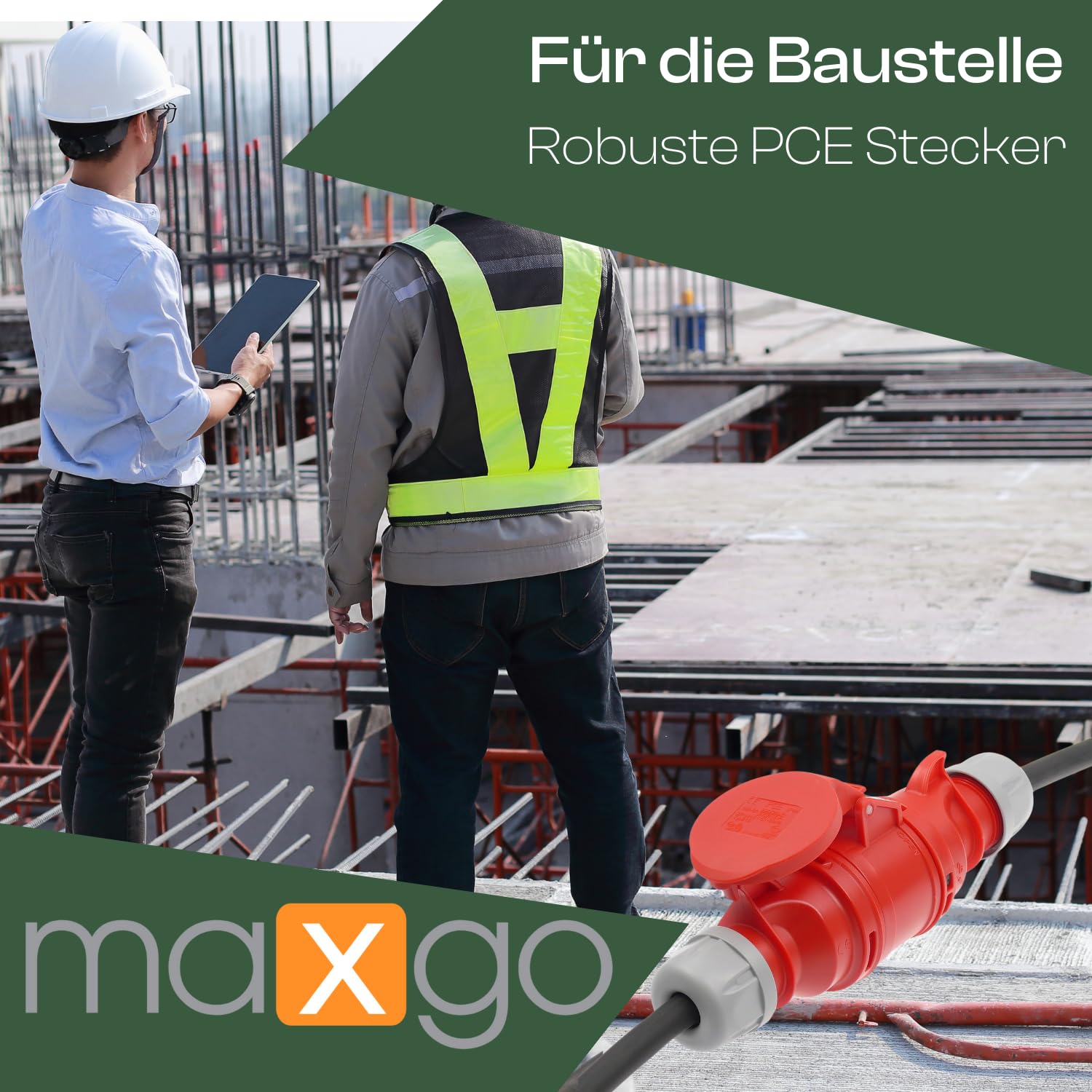 CEE Maschinen-Anschlussleitung 400V / 16A H07RN-F 5-polig (3P+N+PE) 5x2,5 mm² IP44 2,5-50m (2,5m)