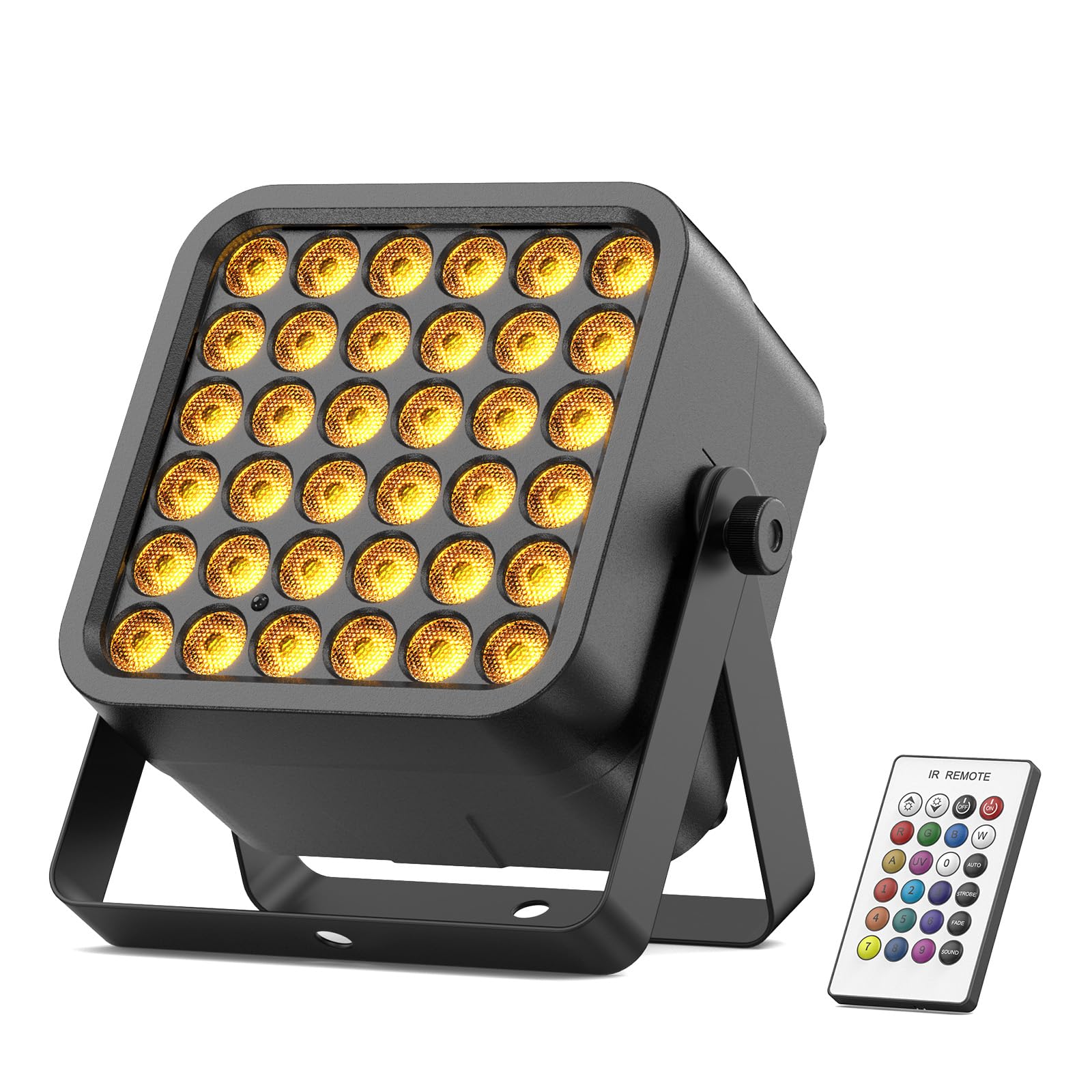 Faretto Par a Batteria da 36 LED, 54 W 6 in 1 RGBWA+UV Faretto per Feste in Discoteca con Batteria da 5200 mAh, Telecomando Automatico 8/10CH, Ricaricabile Adatto per Palco Feste Compleanni Club