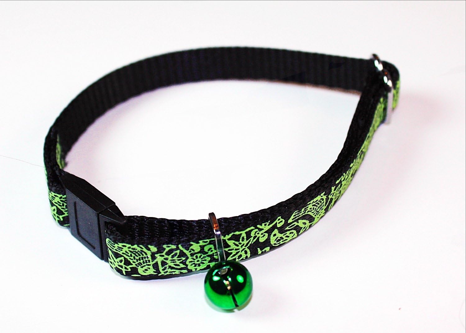Goli Cat, Flora & Fauna Relective Cat Collar, Green