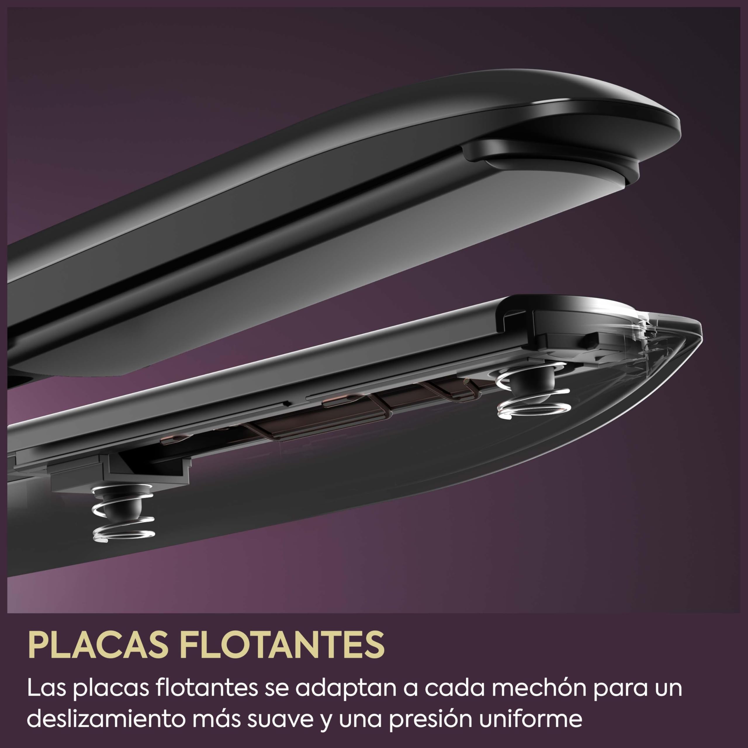 BaByliss Sensor Protect Plancha de Pelo Inteligente, Control de Calor Adaptativo, Placas de Titanio, Iones Antiencrespamiento, 5 Temperaturas (160–200°C), Calentamiento Rápido, ST491E