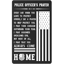 Gezxin Police Officer Prayer Card, Inspirational Gift for Police Week Graduation Birthday Promotion Anniversary Retirement Basket