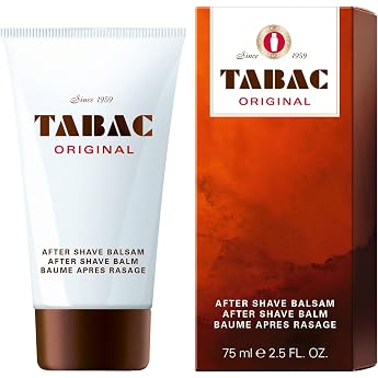 Tabac Original After Shave Balm Gentle After Shave for More Sensitive Mens Skin - Soothes and Relaxes After Shaving - Original Since 1961 75 ml