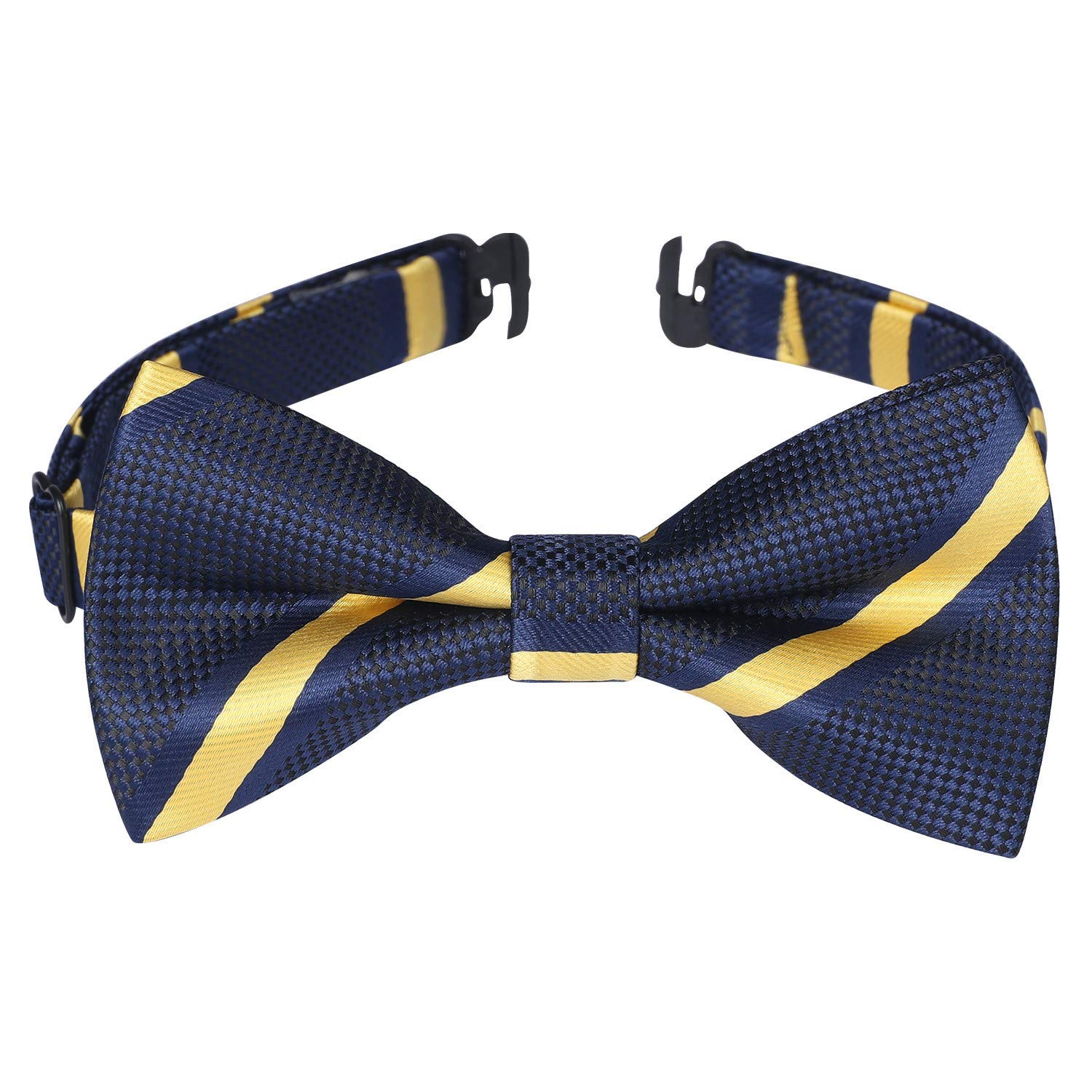 HISDERN Bow Ties for Boys Pre Tied Toddler Bow Tie Adjustable Kids Bowties Clip On Fun Patterned Bowties for Wedding Party