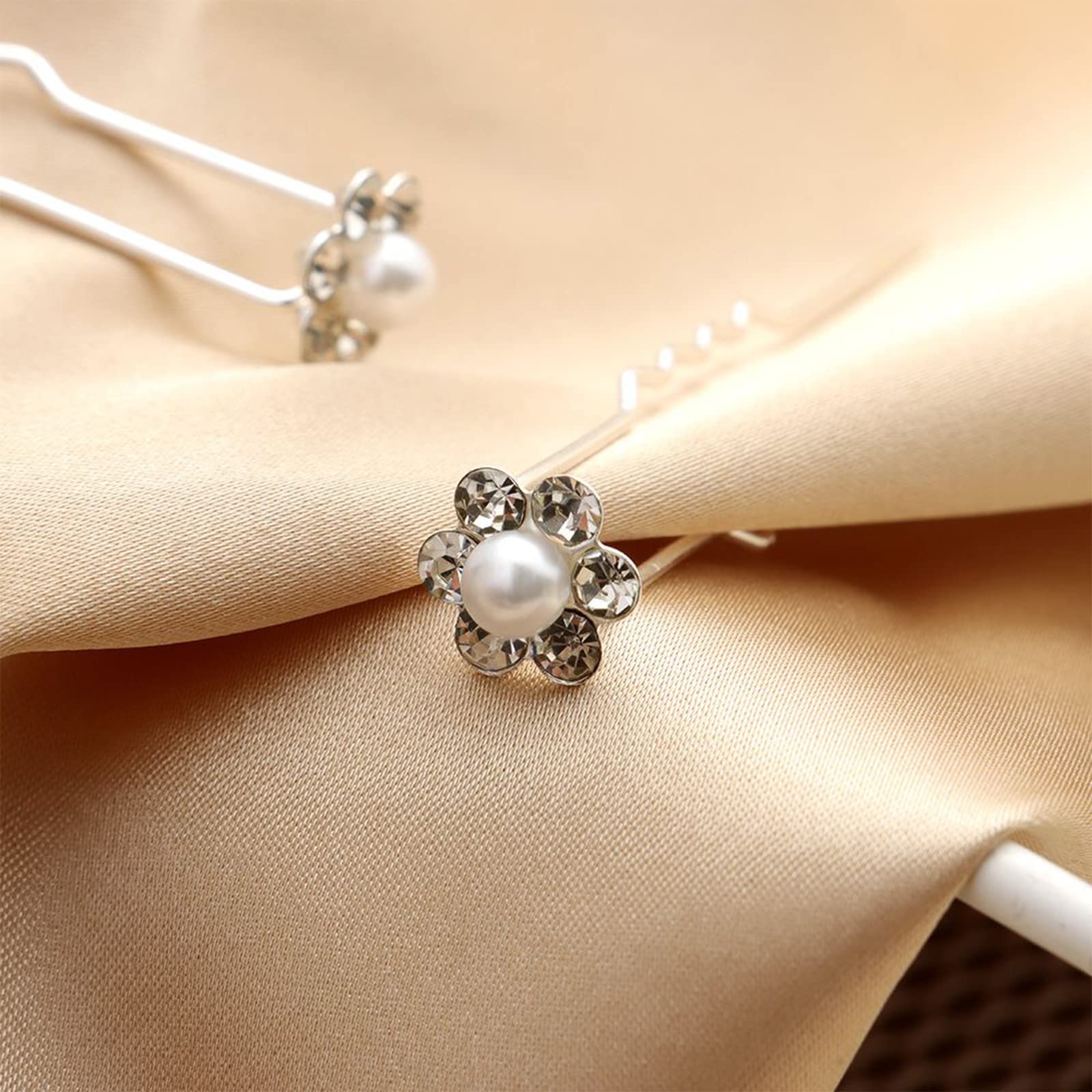 Set 21 Pezzi Copricapo Sposa - Forcine E Fascia Con Perle E Strass Per Matrimonio - Foto 8