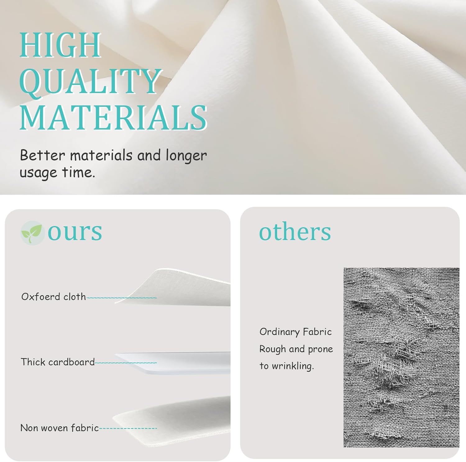 2 Pack Shoe Storage Bins, Fits Up to 24 Pairs, Foldable Space-saving Closet Organizers System, Clothes Basket with Reinforced Handles, 16.5 x 12.6 x 10.2 In, White & Ivory, XSNX02W-2