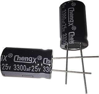 LATTECH 3300uF 25V 16X25 +/-20% -40-+105â„ƒ 10 PCS Aluminum Electrolytic Capacitors