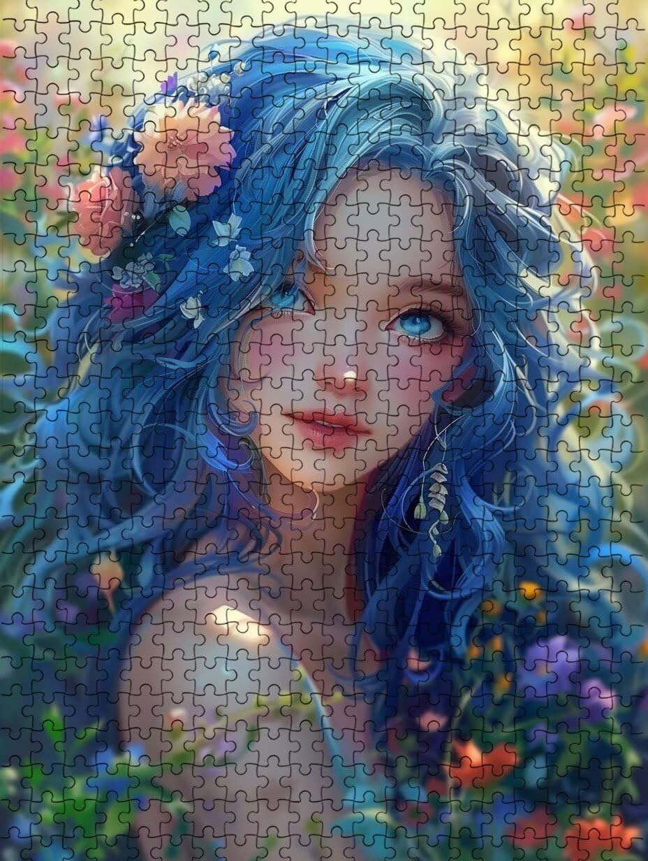 Hermosa Mujer Puzzle 2000 Piezas, Rompecabezas Adultos Puzzle, 3D Un Rompecabezas, Desafiante Puzzles de Decoración Juego de, Juego Educativo para Toda la Familia, para Regalo Decoración FNKL7-724