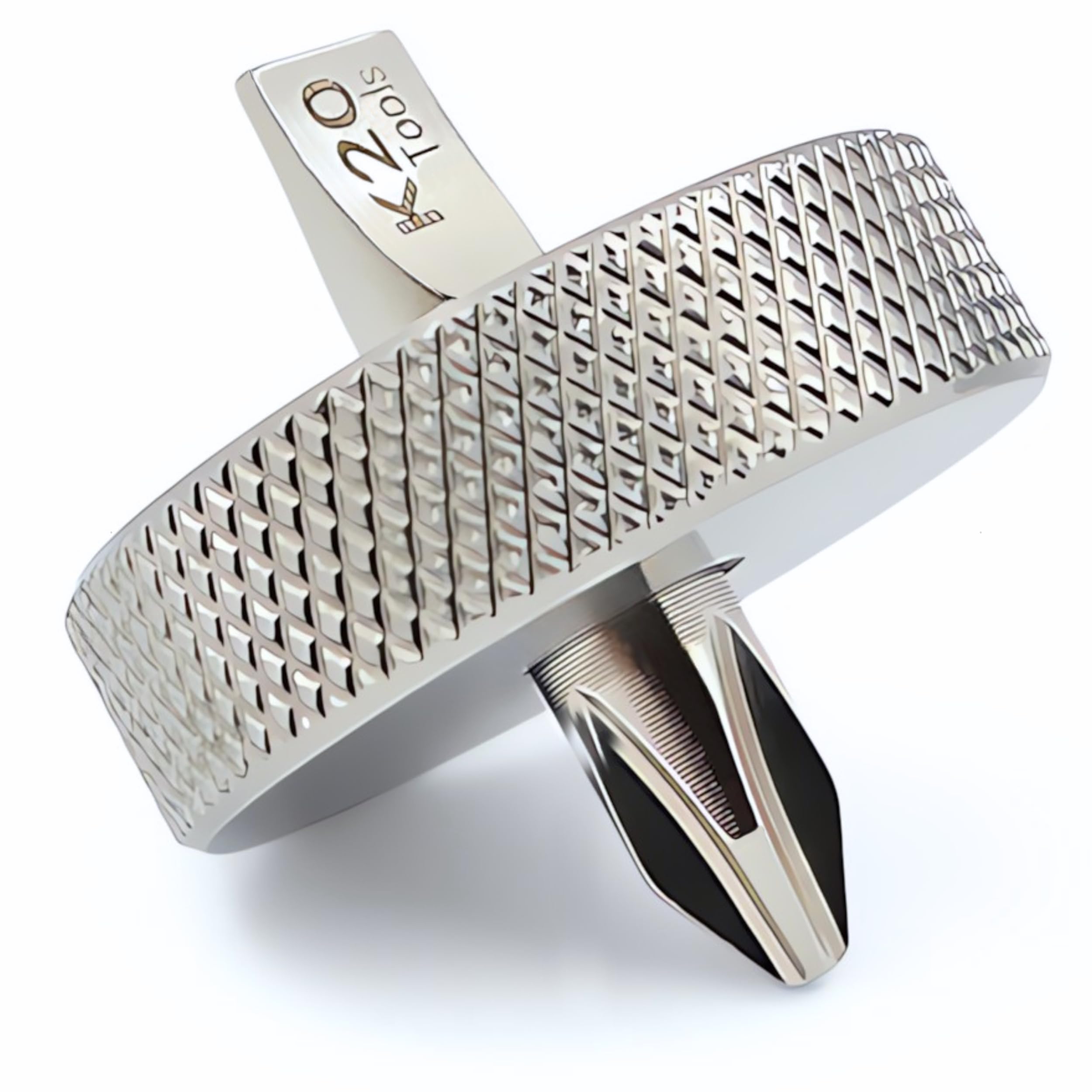 Short Stubby Screwdriver - Doubled Ended with Phillips and Flat Head - Made of Stainless Steel (Big Head - Size #2)