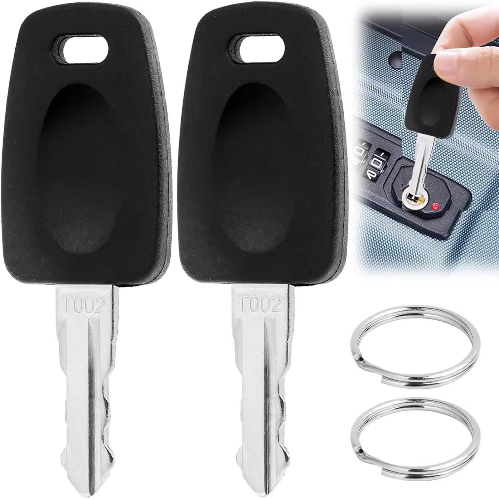 Amazon.co.jp: CHANJIF TSA002 鍵 2枚 キーリング付き マスターキー