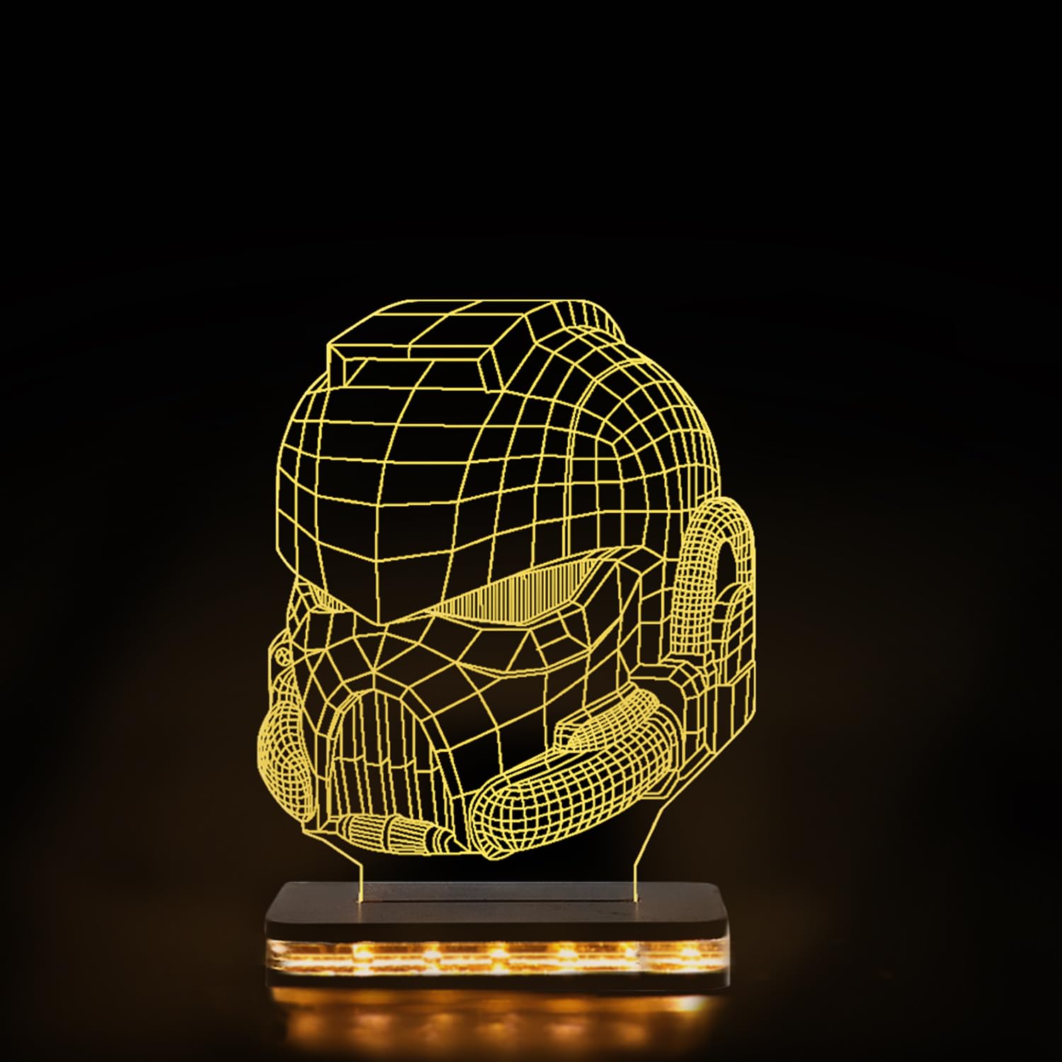 Vincentvolt Made in India 12V 2amp Halo00 Acrylic Helmet with Warm White Color LED and 12V 2 amp DC Adapter-picture-23