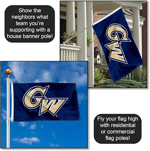 Miniatura 3 de GWU Colonials - Bandera grande de 3 x 5