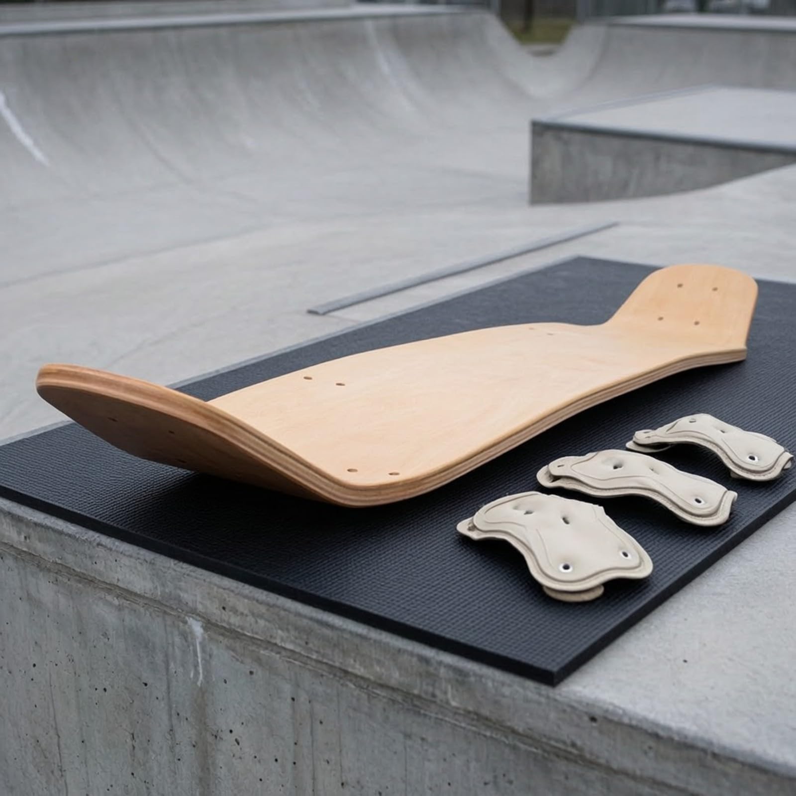 Doppel-Kick Longboard Deck straßentauglich Ahorn Longboard Deck Skateboarddeck für Kurven