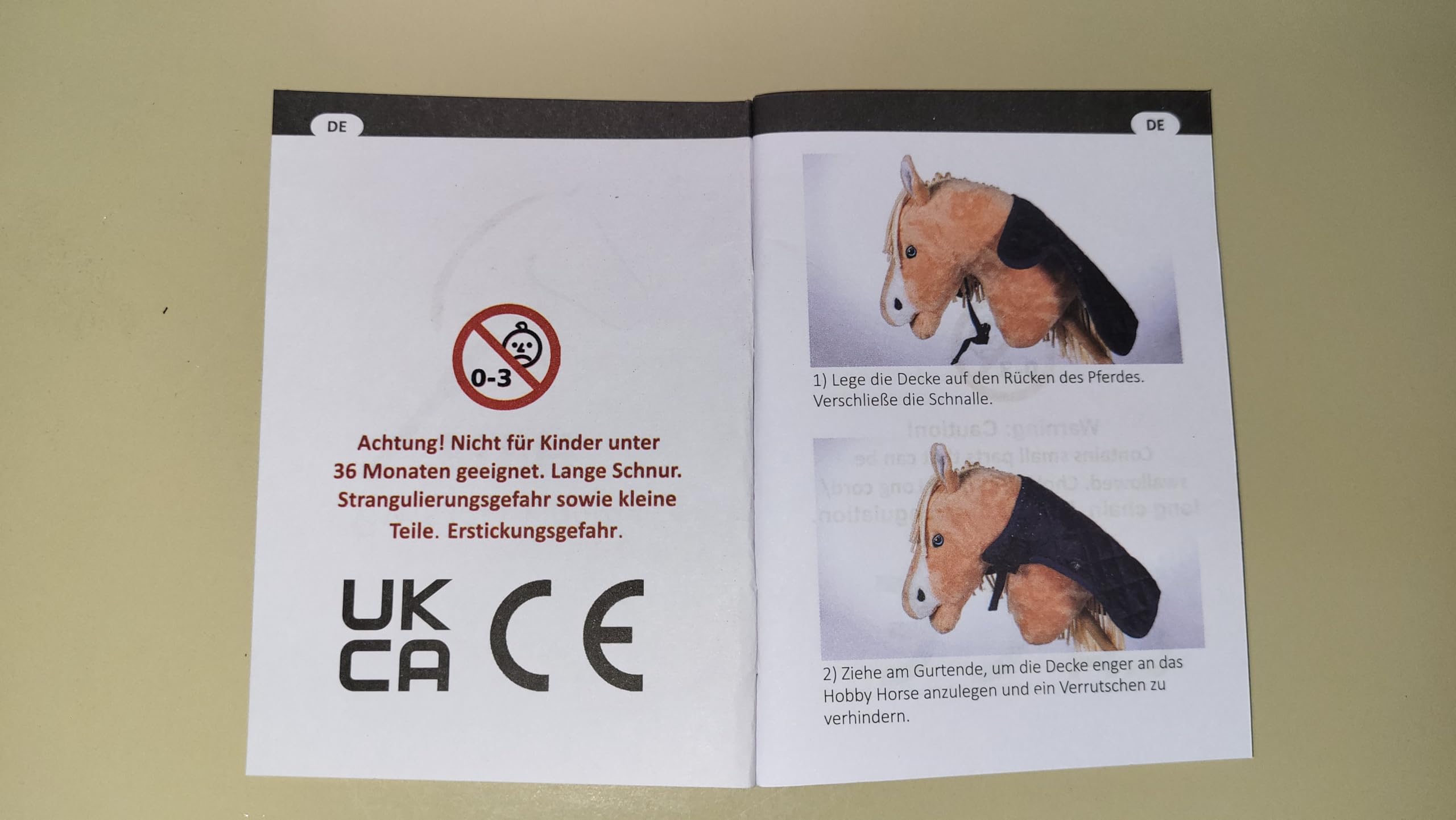 HKM Hobby Horsing Manta Gris Talla Única