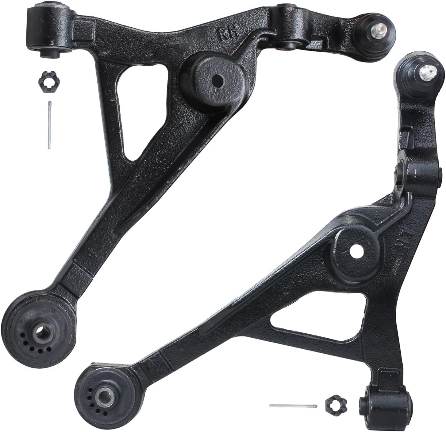 Detroit Axle - 6pc Front End Control Arms Kit for Chrysler Cirrus Sebring Dodge Stratus Plymouth Breeze, 4 Upper & Lower Control Arms 2 Sway Bars Replacement