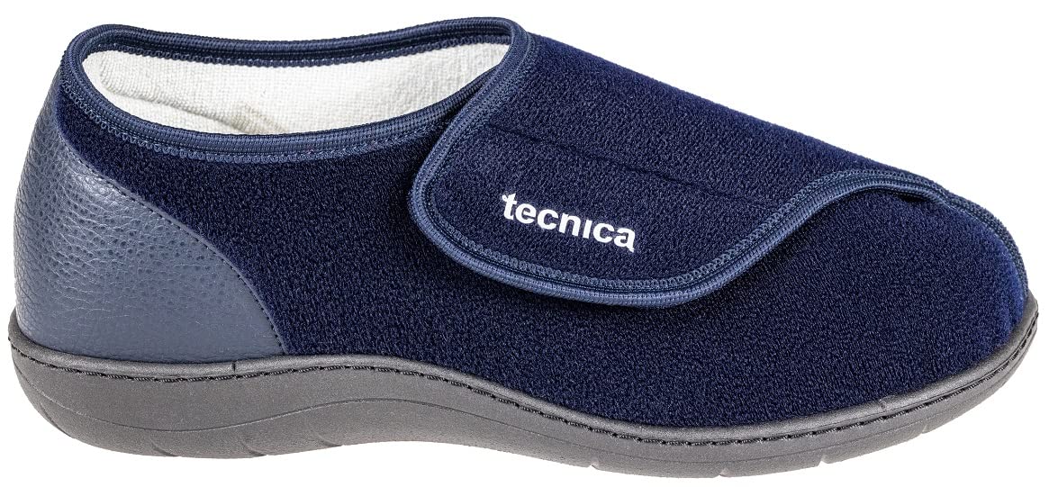 EXTRO STYLE Tecnica 3 Kle Blu, Linea Anziani, Microfibra, Scarpa Ortopedica Made in Italy, Plantare Estraibile, Chiusura a Strappo, Scarpe Ortopediche, Dispositivo Medico Classe 1