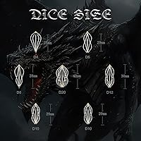 Vista 7 de Arcanum Dungeons and Dragons Dados de Metal Hueco D y D Poliédricos Geniales RPG Dados para Juegos de Rol DND Regalos D20 D12 D10 D8 D6 D4