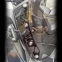 Vista 6 de Accesorios de motocicleta para Yamaha X-MAX 300 (2017-2022) para parabrisas delantero de motocicleta, accesorios de aluminio, hoja decorativa
