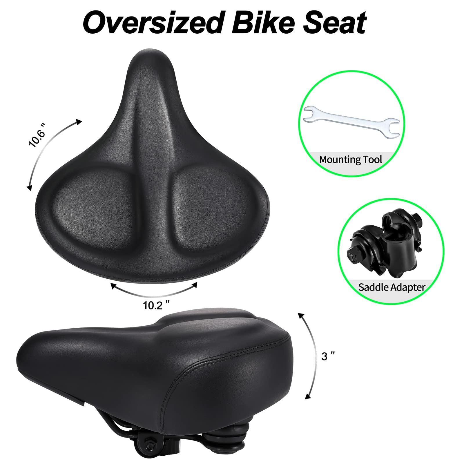 Selle De Vélo, Siège De Vélo Surdimensionné, Siège De Vélo Large À