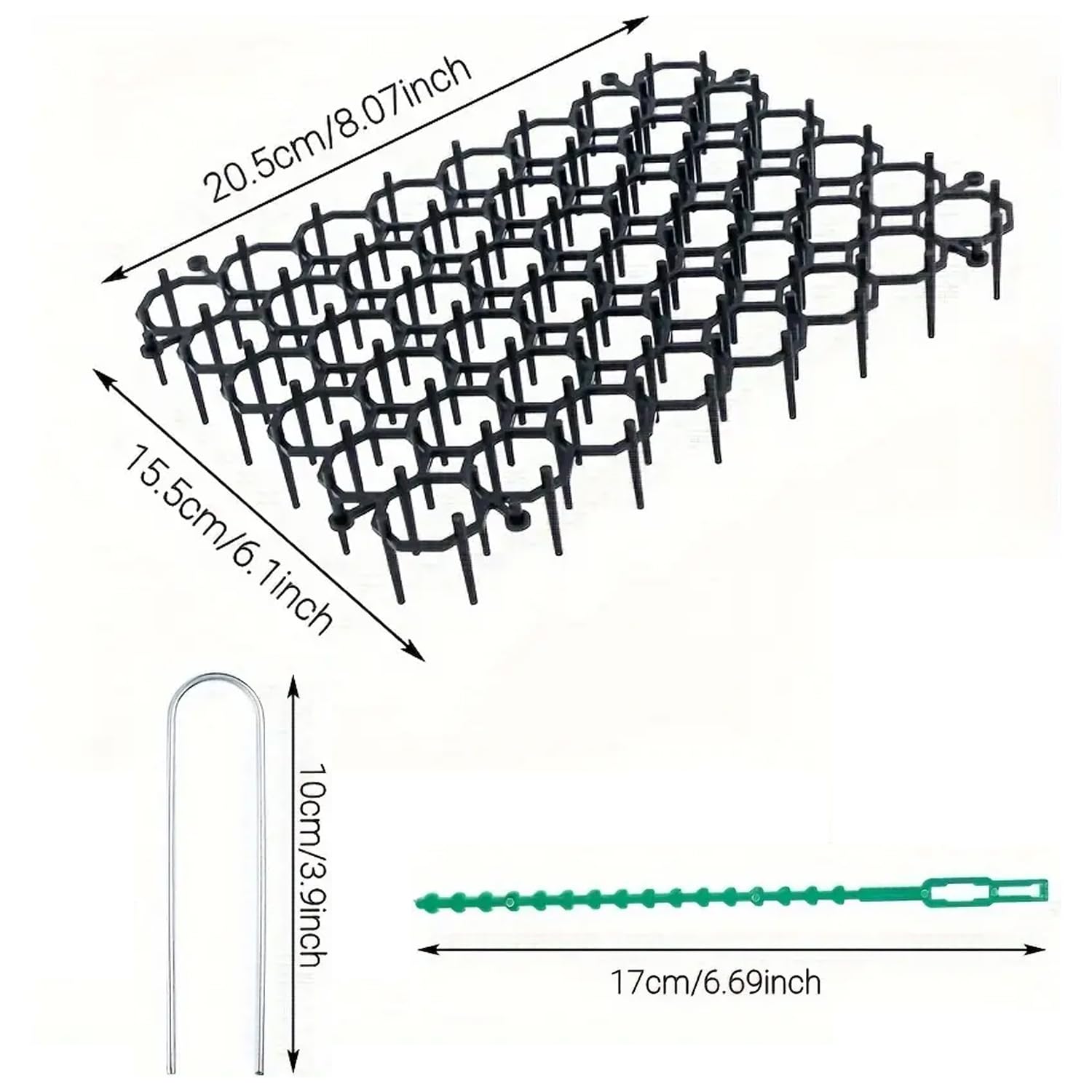 Cat Deterrent Mat,Ompinda 12 Pack 8x6 inch Cat Repellent Barrier with Spikes Cat Scat Mat for Indoor Furniture or Plant Outdoor Garden Fence - Image 2