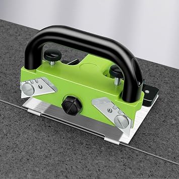 PVC Floor Cutter, Aluminum Alloy Body & Stainless Steel Base Manual Floor Skiving Construction Tool, Seamless Push Knife Seam Cutter for Home, Office, Decoration