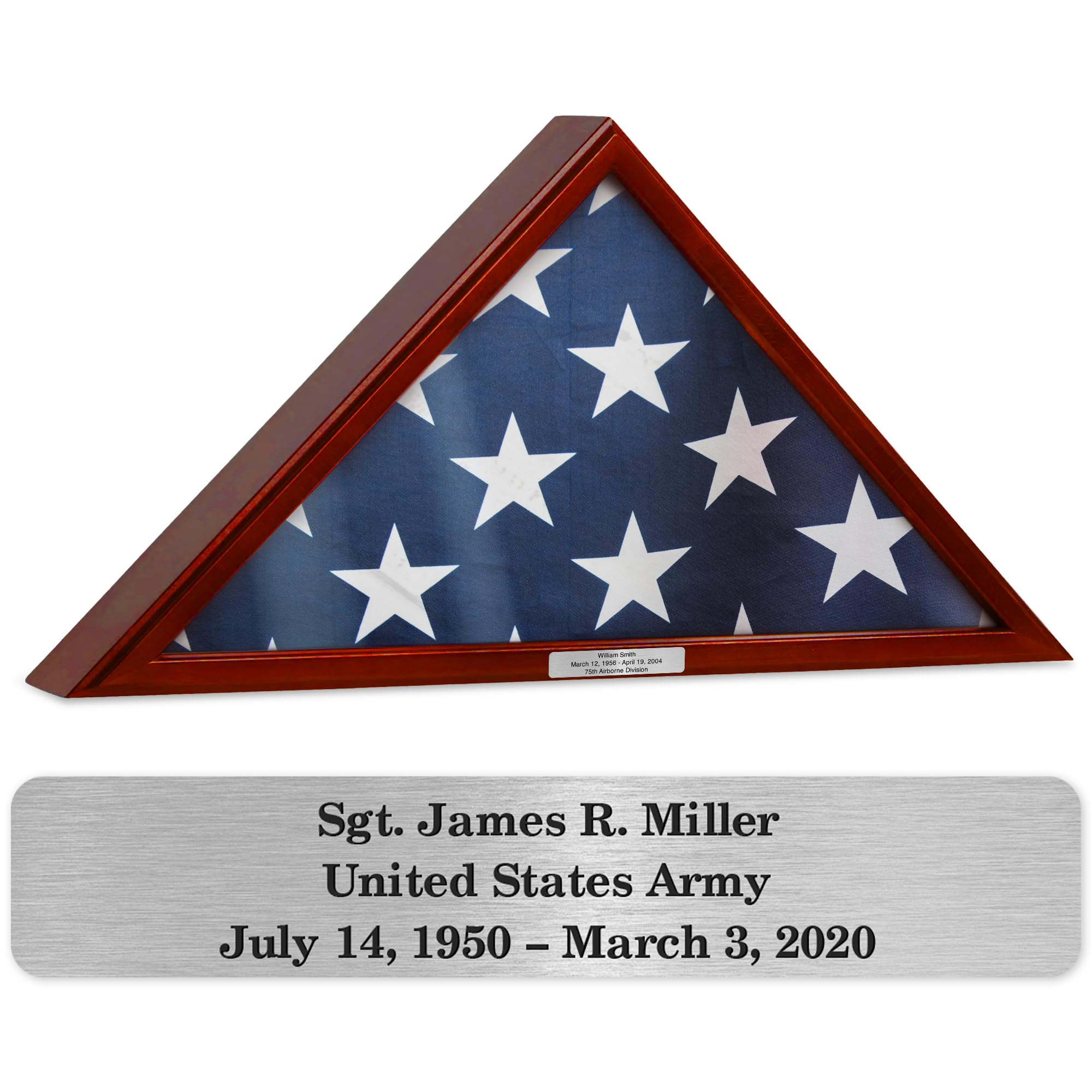 Amazon.com: Custom Flag Case Engraved Name Plate, Personalized