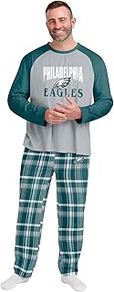 NFL Philadelphia Eagles Men's Pajama Shirt and Pants Lounge Set