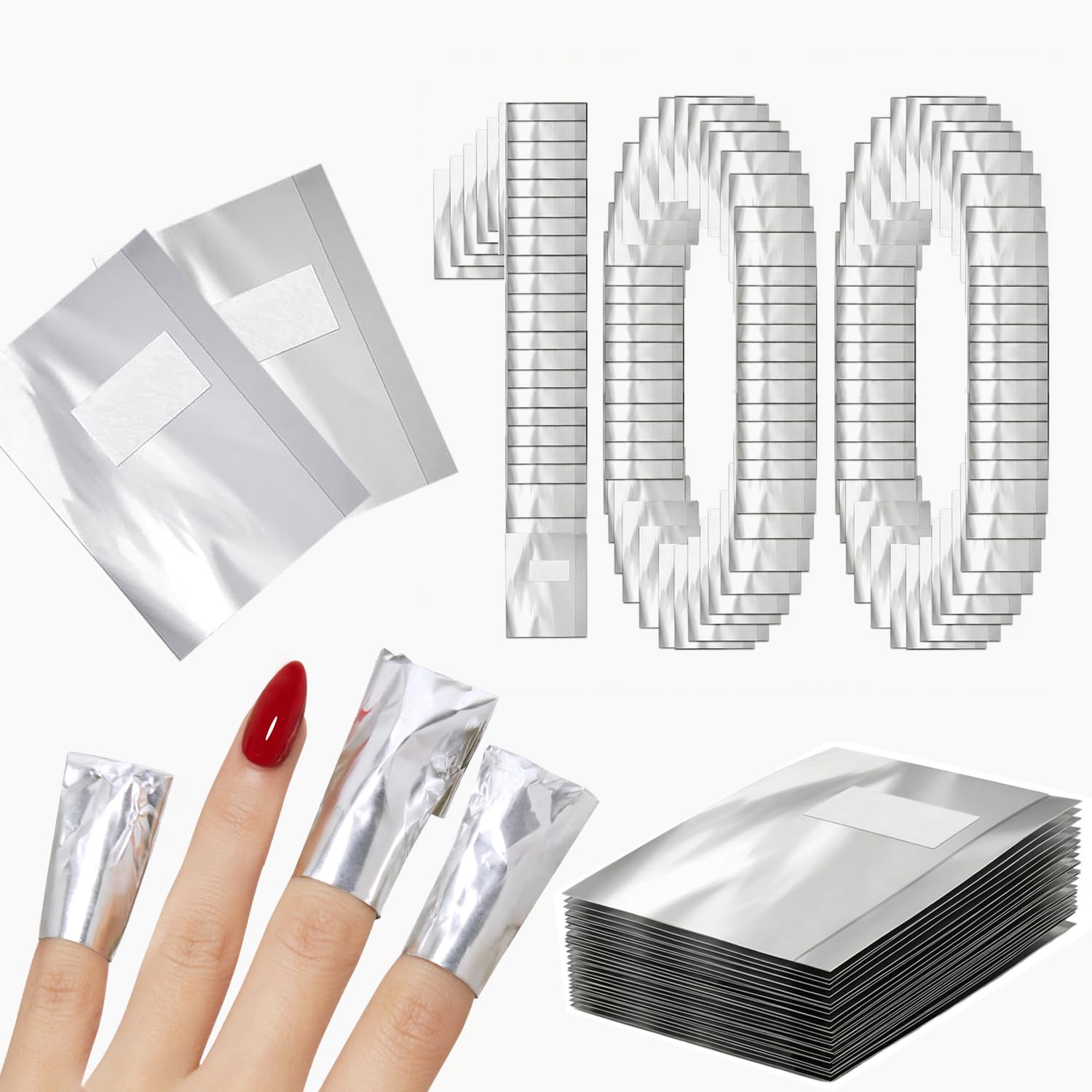 Modelones Nail Polish Remover Wraps for Gel & Acrylic Use