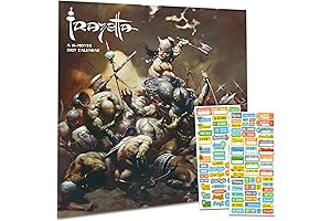 Frank Frazetta Calendar 2025: Mythical Fantasy Viking Art Wall Calendar Bundle