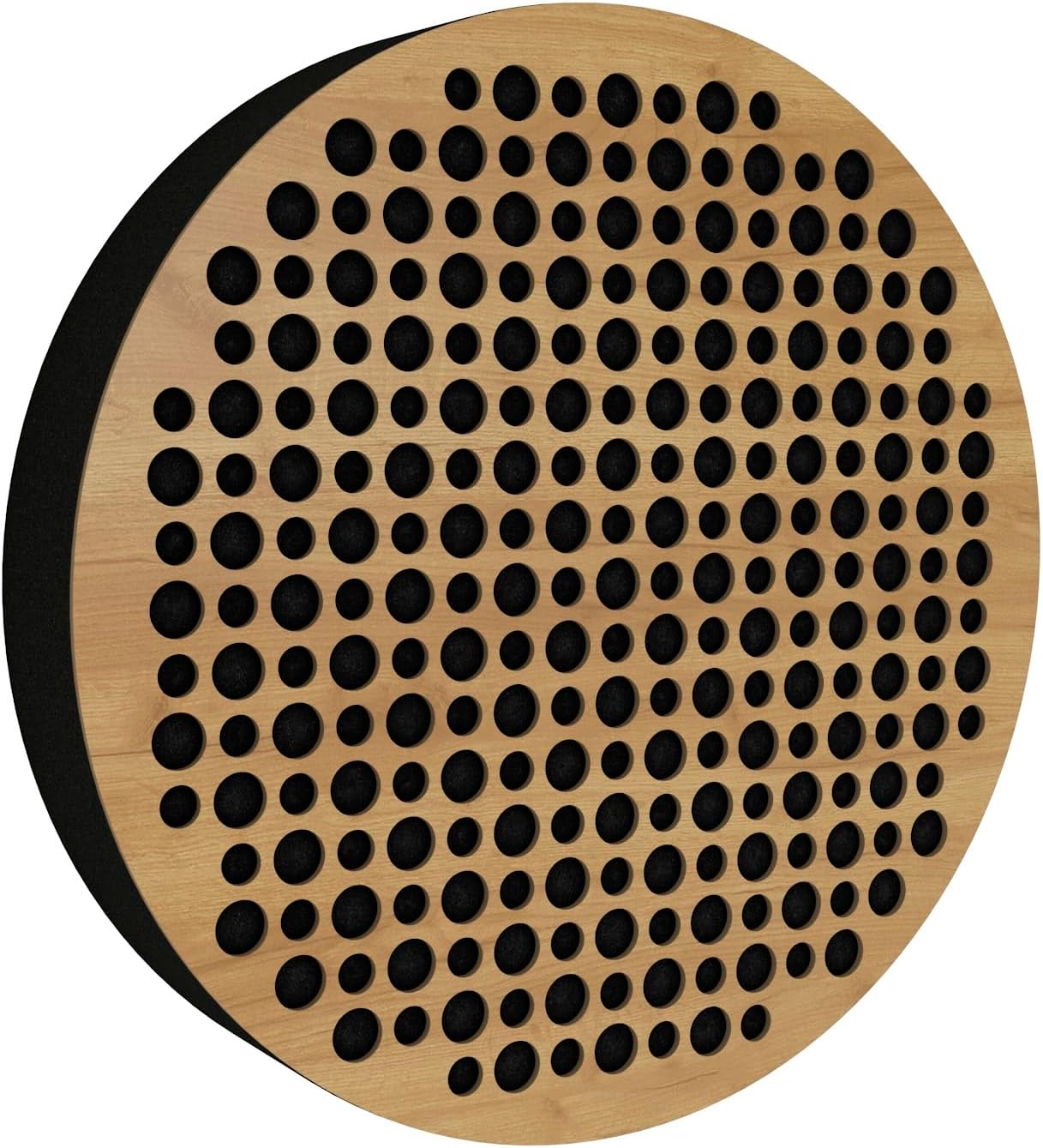 2 Pack — Wall-Mounted Acoustic Panel | Sound-Absorbing & Decorative Wood Panels for Echo Reduction | Home and Studio Acoustic Treatment | Color: [ Red Glossy Plastic | Hexagon]