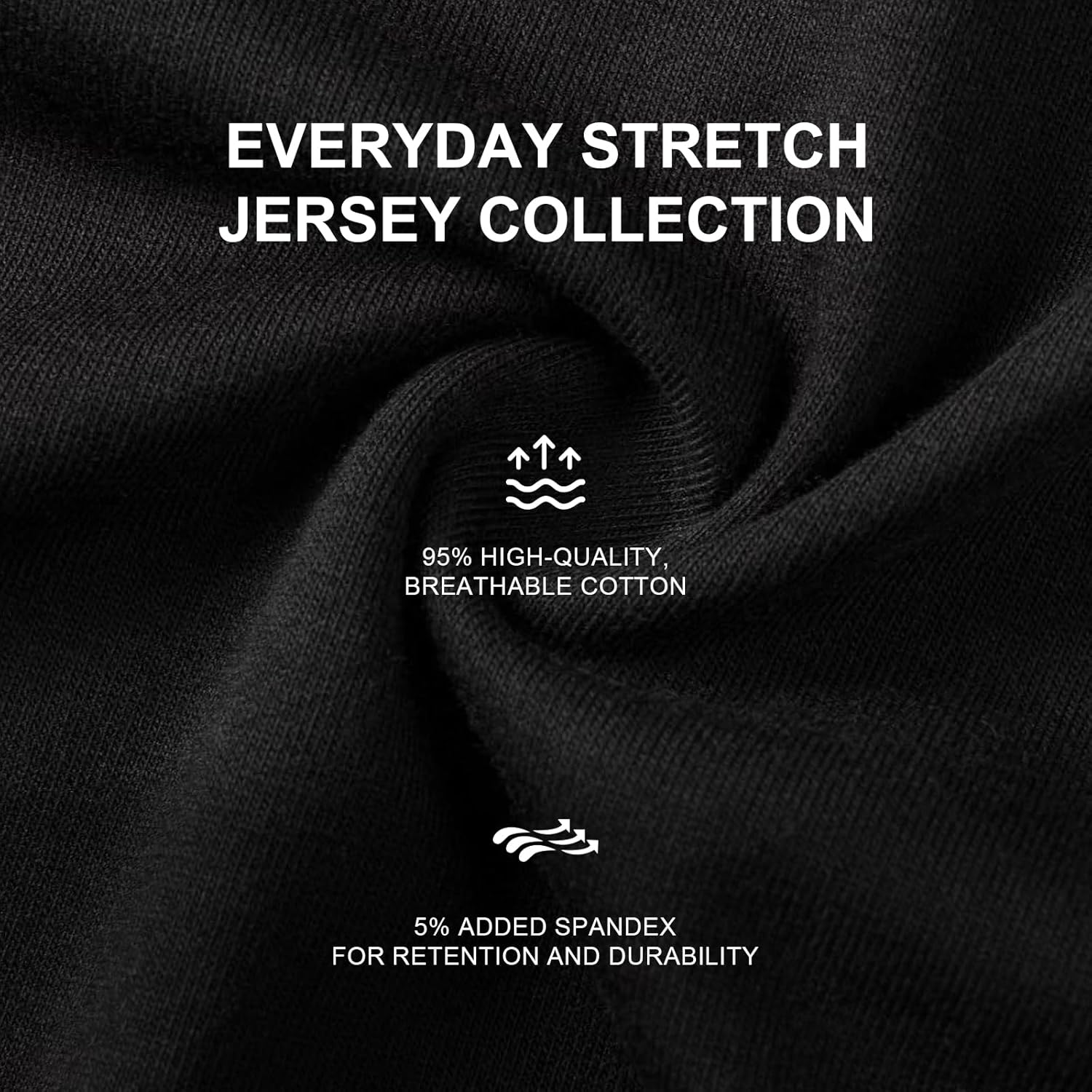 Men's 3XL-8XL Big and Tall T-Shirts Casual Stretch Short-Sleeve Tee for Men - Image 5