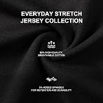 3XL-8XL Men's Big and Tall T-Shirts Casual Stretch Short-Sleeve Tee for Men